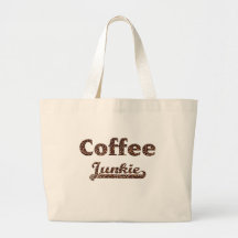coffee junkie tragetaschen