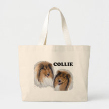 Collie Leinentaschen