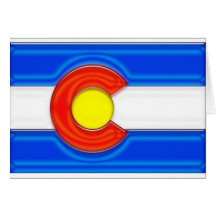 Colorado-Flagge Grußkarte