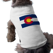 Colorado-Flagge Hund T Shirt
