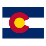 Colorado-Flagge Postkarte