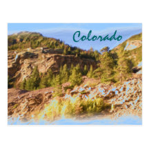 Colorado-Gebirgslandschaftspostkarte