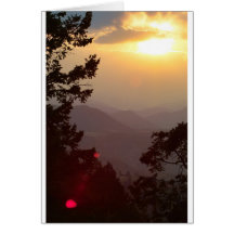 Colorado-Sonnenuntergang Grußkarte