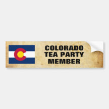 COLORADO-TEE-PARTY AUTO AUFKLEBER