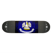 Colorful Contrast Louisianan Flag Skateboards