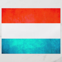 Colorful Contrast Luxembourger Flag Full Color Flyer