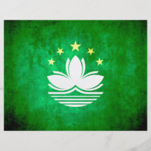 Colorful Contrast Macese Flag Custom Flyer