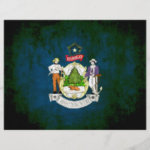 Colorful Contrast Mainer Flag Flyer