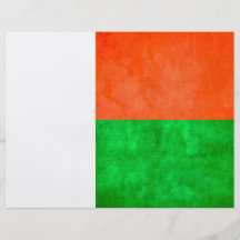 Colorful Contrast Malagasy Flag Flyer