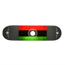 Colorful Contrast Malawian Flag Skate Board Decks