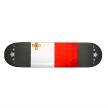 Colorful Contrast Maltese Flag Skateboards