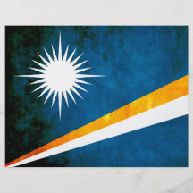 Colorful Contrast Marshallese Flag Custom Flyer