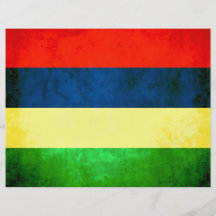 Colorful Contrast Mauritian Flag Flyers