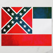 Colorful Contrast Mississippian Flag Full Color Flyer