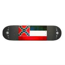 Colorful Contrast Mississippian Flag Skate Board Decks