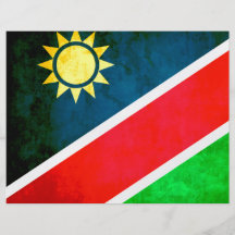 Colorful Contrast Namibian Flag Custom Flyer