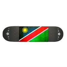 Colorful Contrast Namibian Flag Skate Deck