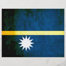 Colorful Contrast Nauruan Flag Flyers