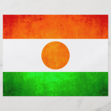 Colorful Contrast Nigerien Flag Flyers