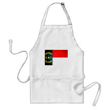 Colorful Contrast North Carolinian Flag Aprons