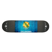 Colorful Contrast OklahomanFlag Skateboards