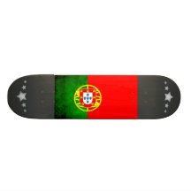 Colorful Contrast PortugueseFlag Skateboard Deck