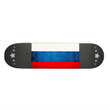 Colorful Contrast RussianFlag Skateboards