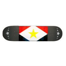 Colorful Contrast SabanFlag Skateboard Deck