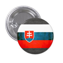 Colorful Contrast SlovakFlag Pinback Button