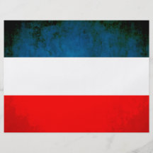 Colorful Contrast Yugoslavian Flag Custom Flyer