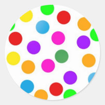colorful_dots_on_white aufkleber