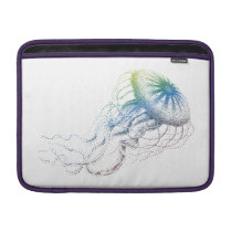 colorful jellyfish silhouette ipad sleeves