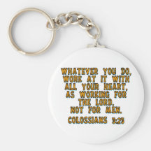 Colossians 3:23 schlüsselbänder