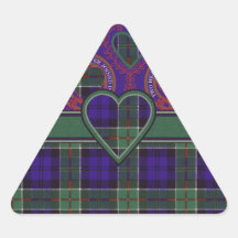 Colquhoun ScottishTartan Dreieckige Aufkleber