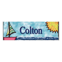 Colton Segelboot-Lesezeichen Visitenkartenvorlage