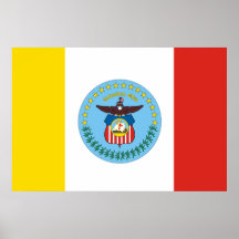 Columbus, Vereinigte Staaten kennzeichnen Plakatdruck