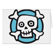 comic skull karten