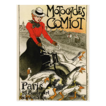 Comiot Motorräder Postkarte