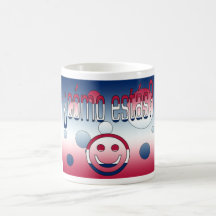 ¿ Cómo Estás? Amerika-Flagge färbt Pop-Kunst Tee Haferl