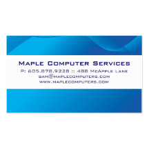 Computer-High-Teches Visitenkarte-Blau