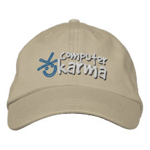 Computer-Karma-Hut Bestickte Mützen