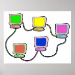 Computernetz Posterdruck