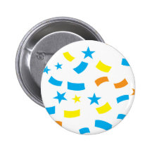 Confettigeburtstag Button
