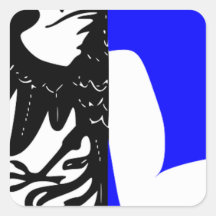 Connacht (Ireland) Flag Square Sticker
