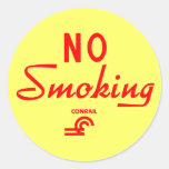 Conrail Nichtraucherzeichen Runder Sticker