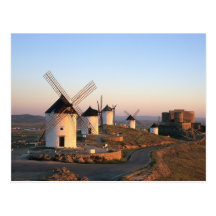 Consuegra, La Mancha, Spanien, Windmühlen Postkarten