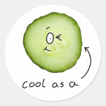 cool als Gurkenaufkleber