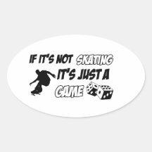 Cool sports designs oval stickers