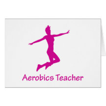 Coole Aerobics-Lehrer-Produkte! Grußkarte