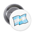 Coole Argentinien-Flagge Button
